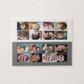 16 foto collage grijs en wit legpuzzel (Horizontaal)