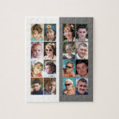 16 foto collage grijs en wit legpuzzel (Verticaal)
