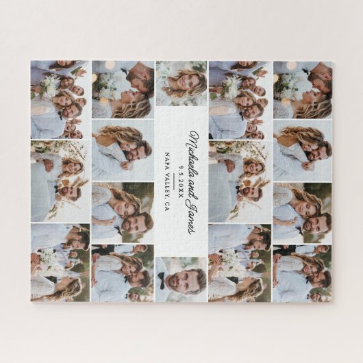 16-Foto Collage Huwelijk/Jubileum 520 stuk Legpuzzel (Horizontaal)