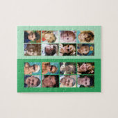 16 foto collage licht- en donkergroen legpuzzel (Horizontaal)