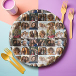 16 Foto collage - U viert foto's of instagram Papieren Bordje<br><div class="desc">U kunt om het even welke foto's voor dit ontwerp gebruiken. Gebruik 16 vierkante foto's om een uniek en persoonlijk cadeau te creëer.</div>