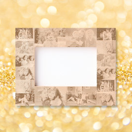 16 Foto Collage Verjaardag Vaders Moederdag Wood Gegraveerde Lijstjes