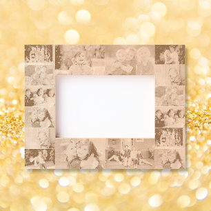 16 Foto Collage Verjaardag Vaders Moederdag Wood Gegraveerde Lijstjes