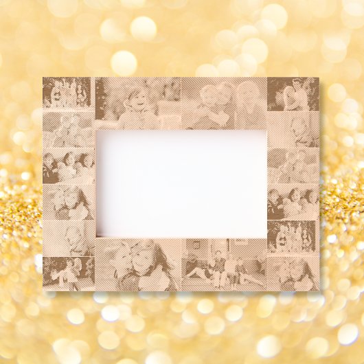 16 Foto Collage Verjaardag Vaders Moederdag Wood Gegraveerde Lijstjes