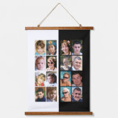 16 foto collage zwart-wit hangend wandkleed (Voorkant)