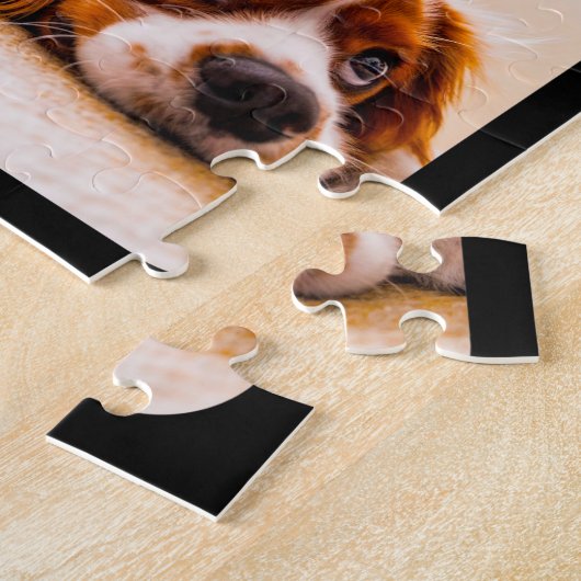 16 Foto Jigzaag Puzzle Sjabloon Black Rond Legpuzzel (Zijkant)