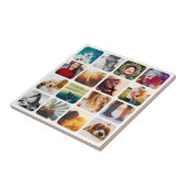 16 Foto Wandtegel Sjabloon Raster Wit Frame Tegeltje (Zijkant)