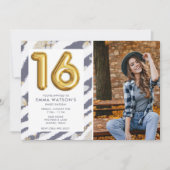 16 Foto: Zestiende verjaardag Kaart (Voorkant)