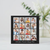 16 Fotocollage Voeg uw eigen Wenskaart toe (Staand voorkant)