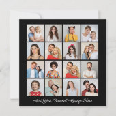 16 Fotocollage Voeg uw eigen Wenskaart toe (Voorkant)