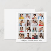 16 Fotocollage Voeg uw eigen Wenskaart toe (Voorkant / Achterkant)