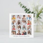 16 Fotocollage Voeg uw eigen Wenskaart toe (Staand voorkant)