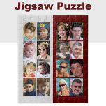 16 foto's collage burgundy en grijs legpuzzel<br><div class="desc">Verzamel je favoriete herinneringen met deze 16-foto aangepaste puzzel! Deze gepersonaliseerde puzzel is perfect voor familiespel-avonden en toont uw gekoesterde snapshots in levendige afdrukken van hoge kwaliteit. Of het nu gaat om vakantielichtjes, capriolen voor huisdieren of mijlpaalmomenten, elk stuk verbindt zich om je unieke verhaal te vertellen. Gemaakt van duurzame...</div>