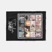 16 Foto's Collage Persoonlijke Sjabloon Fleece Deken (Voorkant (Horizontaal))