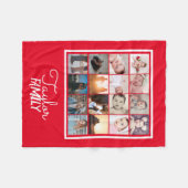 16 Foto's Collage Persoonlijke Sjabloon Fleece Deken (Voorkant (Horizontaal))