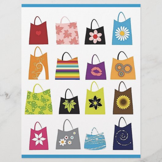 16 Free Vector Shopping Bags Flyer (Voorkant)