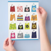 16 Free Vector Shopping Bags Flyer (Hand)