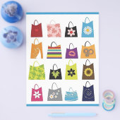 16 Free Vector Shopping Bags Flyer (Enkel)