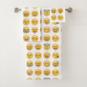 16 gemengde emojis bad handdoek (Insitu)