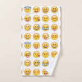 16 gemengde emojis bad handdoek (Handdoek)