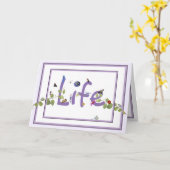 #16 Geniet van de 'cadeaus van de dag':Happy Birth Kaart (Gele Bloem)