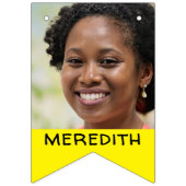 16 gepersonaliseerde foto's en namen voor klasse o vlaggetjes (Derde vlag)