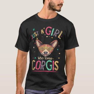 16 Gewoon Een Meisje Dat Van Corgi Houdt T-shirt