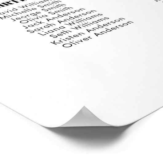 16 Grafiek voor grote weddenschappen op tafel Poster (Hoek)