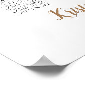 16 Grafiek voor grote weddenschappen op tafel Poster (Hoek)