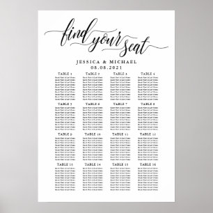 16 Grafiek voor grote weddenschappen op tafel Poster