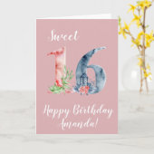 16 Happy Birthday Custom Kaart (Gele Bloem)