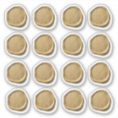 16 Huwelijksenvelop Nepgouden waszegel  Sticker (Voorkant)