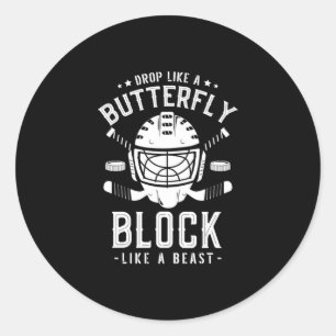 16.IJshockey voor een Hockey-speler Ronde Sticker