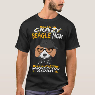 16 Ik ben de gekke Beagle-moeder T-shirt