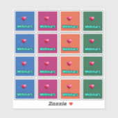 16 Ik hou van webinars Stickers 4 Kleuren (Vel)