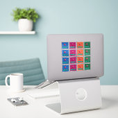 16 Ik hou van webinars Stickers 4 Kleuren (Laptop op bureau)