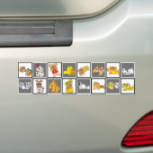 16 Illustratie Honden grijze sticker 6 (Op auto)