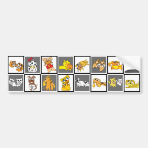 16 Illustratie Honden grijze sticker 6