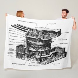 16 inch PISTOOL TURRENT Fleece Deken