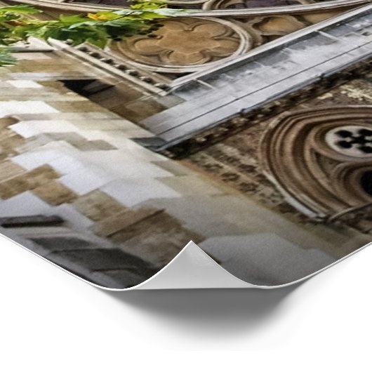 16-inch x16-inch, Westminster Abbey - Glas in lood Poster (Hoek)