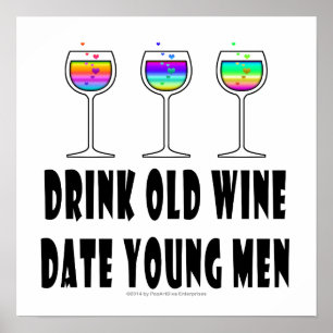 16-inch X 16-inch POSTER - OUDE DRINK, DATUM JONGE