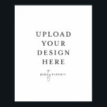 16-inch x 20-inch Poster - Portret<br><div class="desc">Pas uw kaart in Templett aan. Nadat u klaar bent met het bewerken, downloadt u uw bestand in een JPG-indeling (vergeet niet de afloopoptie aan te zetten). Upload uw ontwerp hier door op de blauwe "Personalize"knoop te klikken.</div>