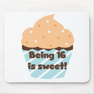 16 is Sweet Birthday T shirten en Gifts Muismat