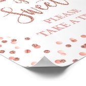 16 is Sweet Neem een Treat Roos Gold Sign. Poster (Hoek)