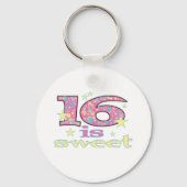 16 is Sweet Sleutelhanger (Voorkant)