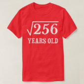 16 jaar 16 jaar oud Gift Square Root van T-shirt (Design voorkant)