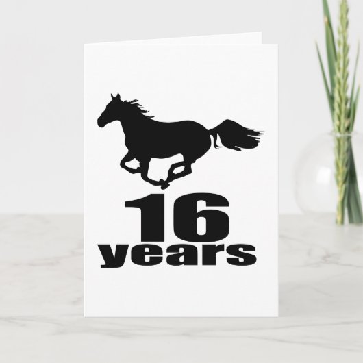 16 jaar Design Kaart (Voorkant)