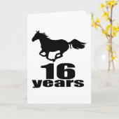 16 jaar Design Kaart (Gele Bloem)