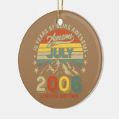 16 jaar Geweldige sinds juli 2006 Keramisch Ornament (Links)