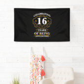 16 jaar Geweldige vieren Spandoek (Insitu)